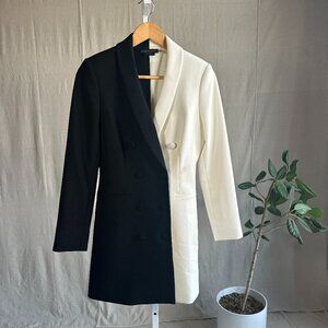 Alice + Olivia Black&White Tux Dress